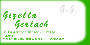 gizella gerlach business card